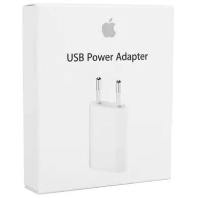 apple mgn13 adaptateur secteur usb 5w blanc (original, blister)